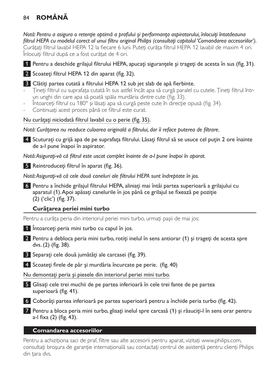 Philips FC8913 User Manual | Page 84 / 140