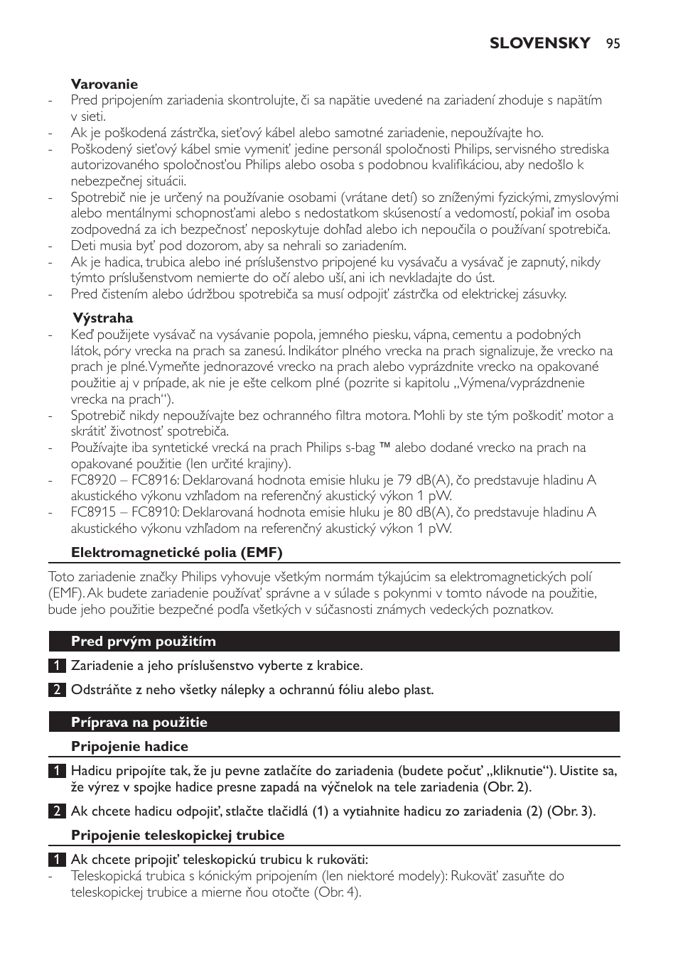 Philips FC8913 User Manual | Page 95 / 140