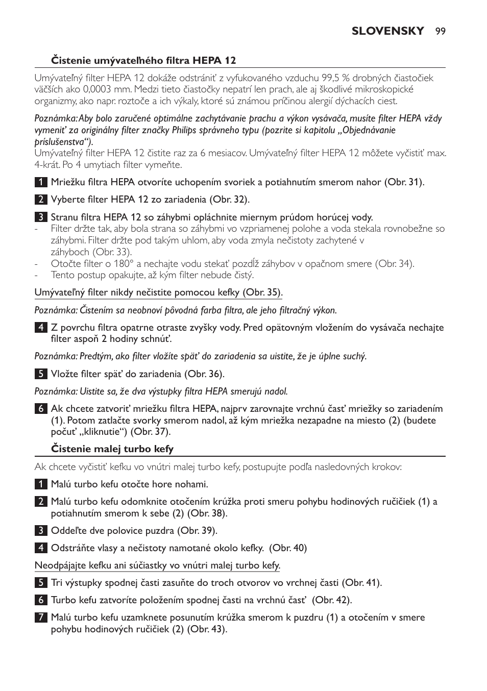 Philips FC8913 User Manual | Page 99 / 140