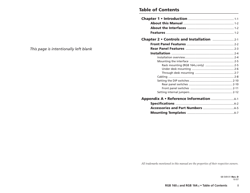 Extron Electronics RGB 160 User Manual | Page 3 / 17