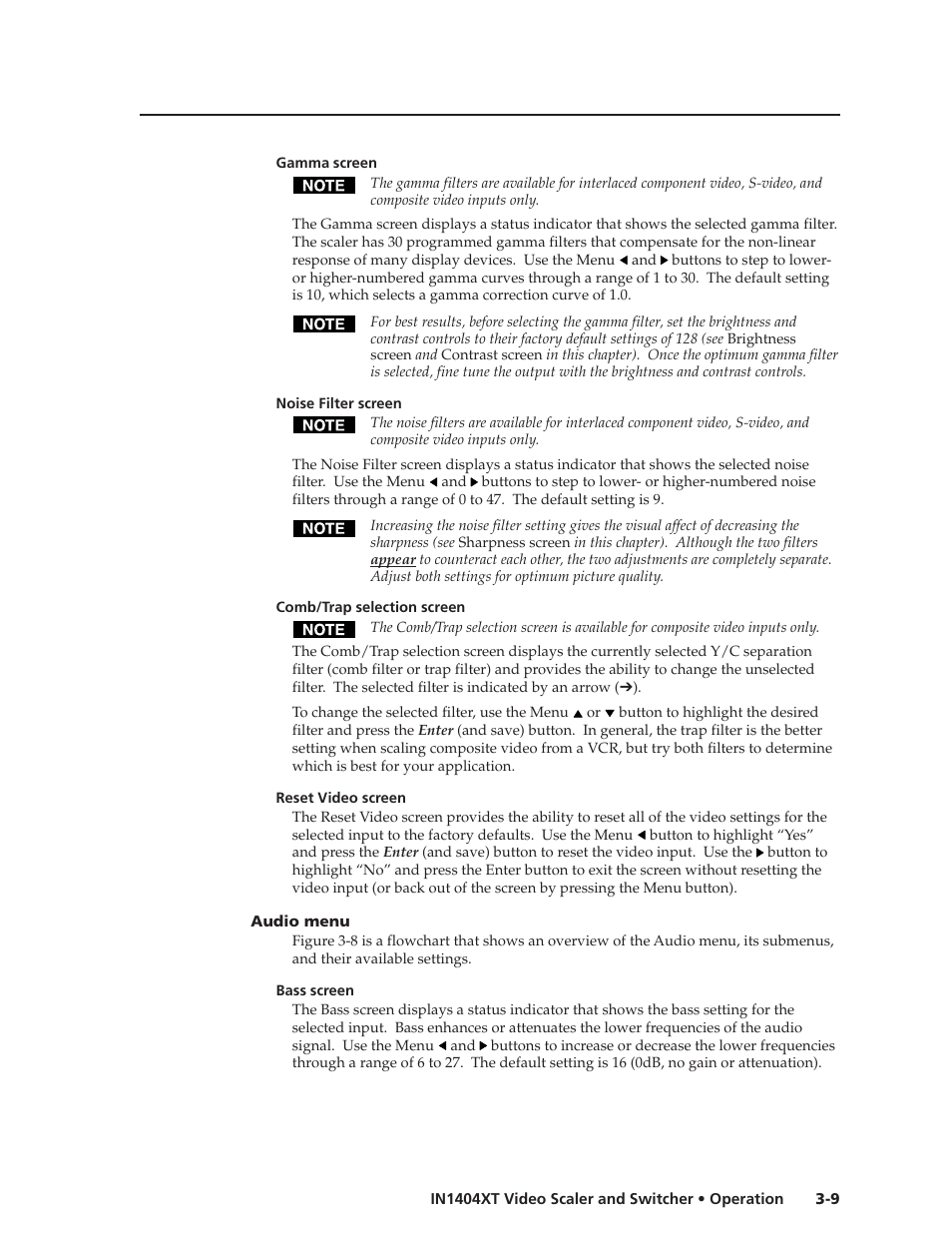 Extron electronic IN1404XT User Manual | Page 29 / 82