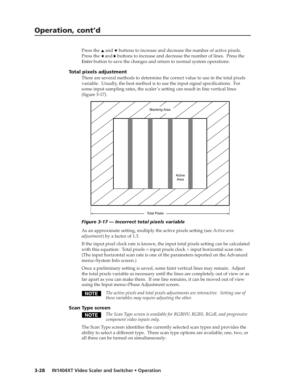 Operation, cont’d | Extron electronic IN1404XT User Manual | Page 48 / 82