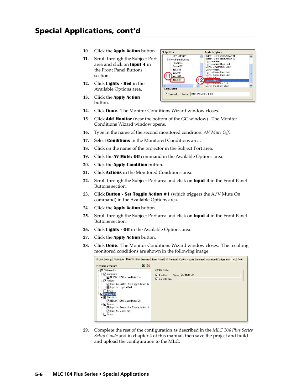 Preliminar y, Special applications, cont’d | Extron Electronics MLC 104 Plus Series User Manual | Page 110 / 188