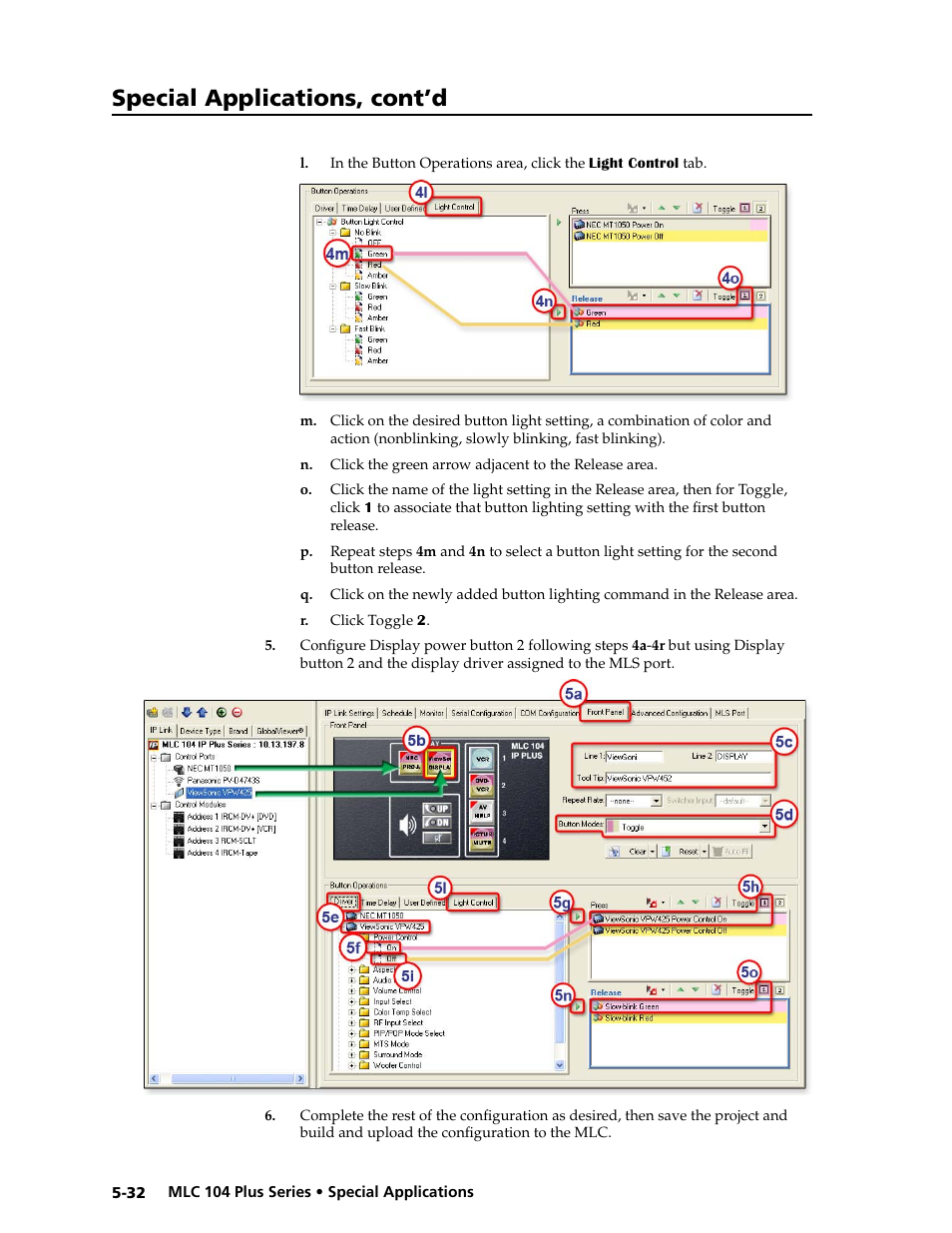 Customizing html files to control devices, modify, Preliminar y, Special applications, cont’d | Extron Electronics MLC 104 Plus Series User Manual | Page 136 / 188
