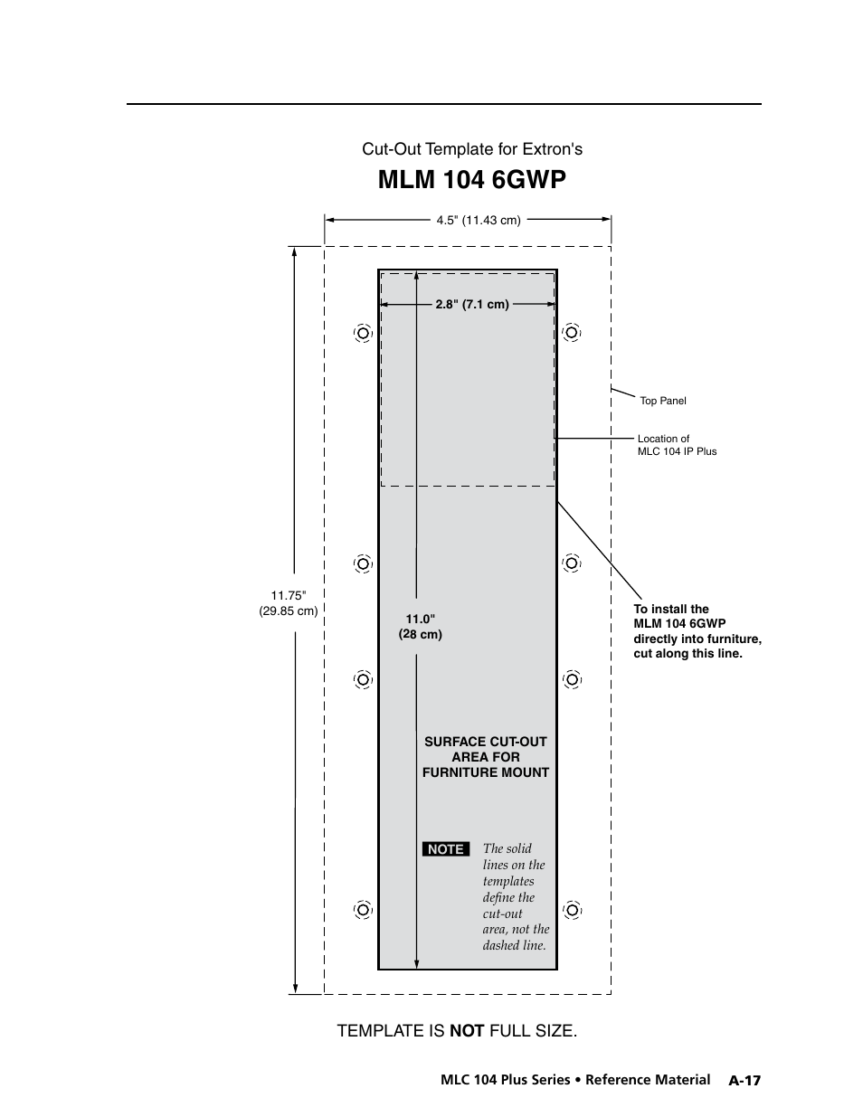 Mlm 104 6gwp, Preliminar y | Extron Electronics MLC 104 Plus Series User Manual | Page 169 / 188