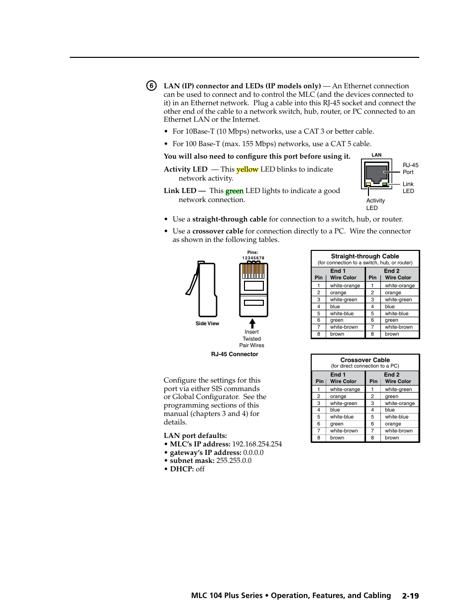 Preliminar y | Extron Electronics MLC 104 Plus Series User Manual | Page 35 / 188