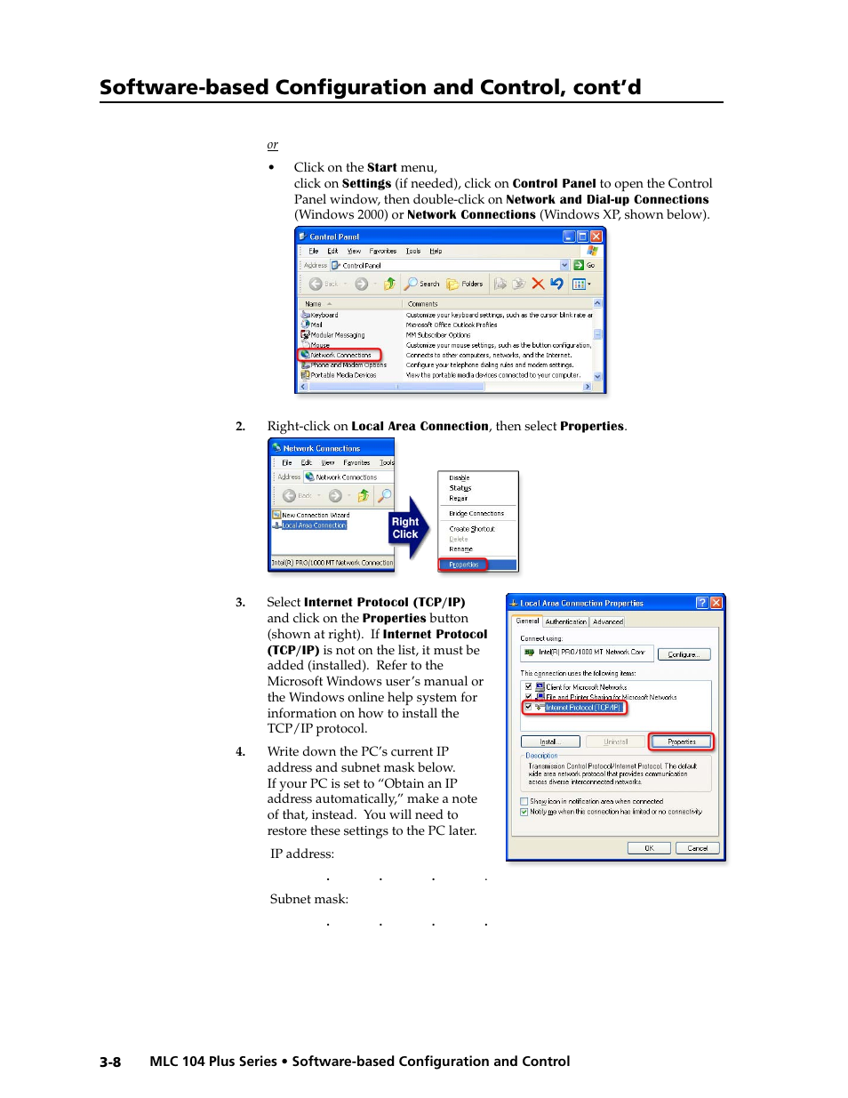 Preliminar y, Software-based configuration and control, cont’d | Extron Electronics MLC 104 Plus Series User Manual | Page 48 / 188