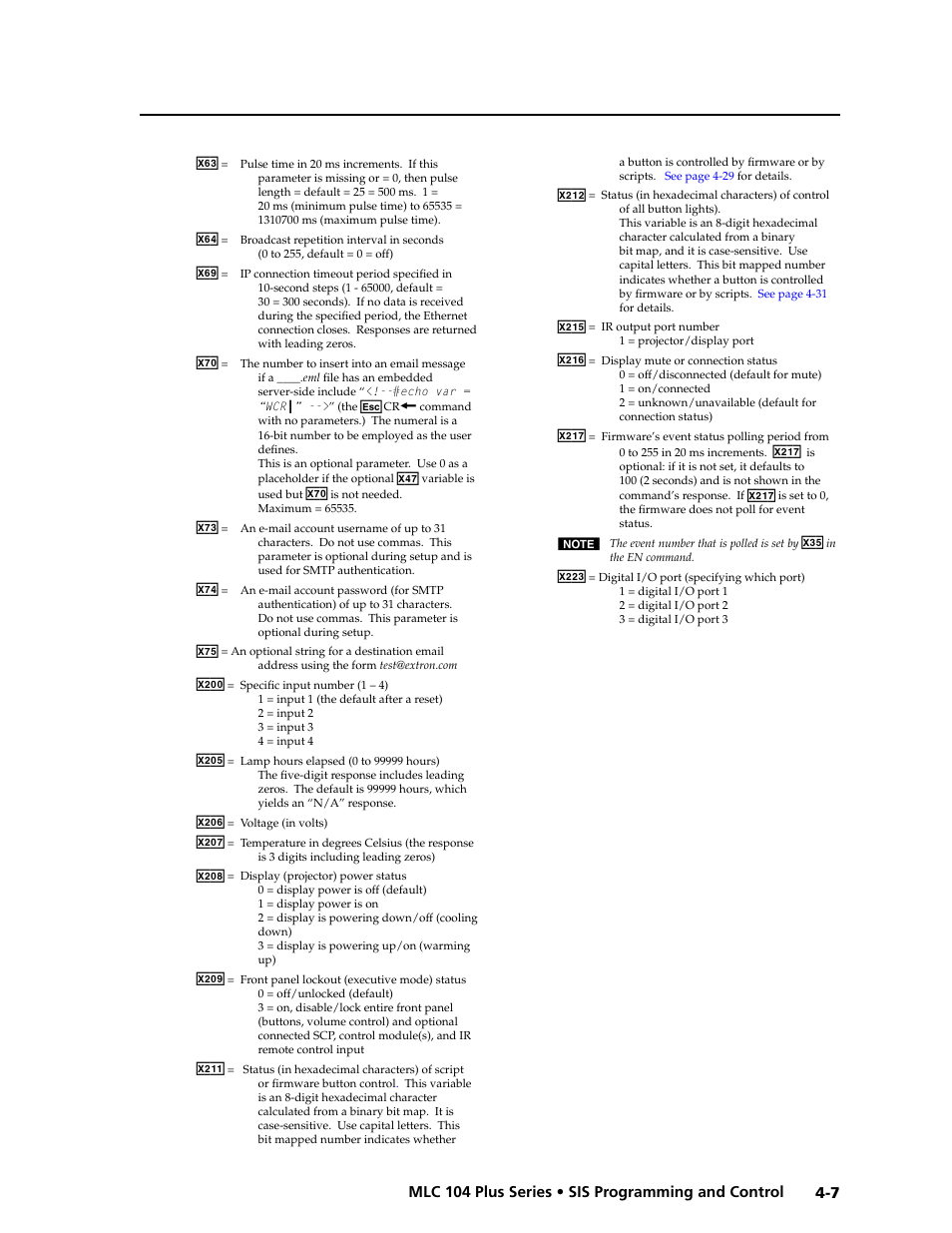 Preliminar y | Extron Electronics MLC 104 Plus Series User Manual | Page 71 / 188