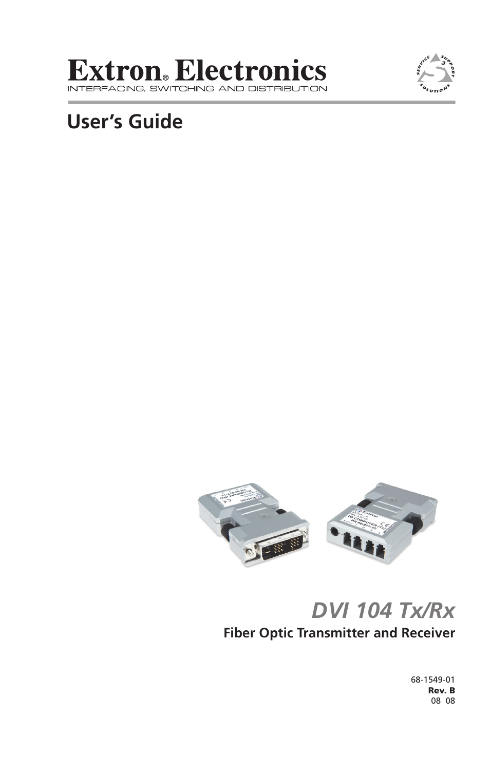 Extron electronic DVI 104 Tx/Rx User Manual | 18 pages