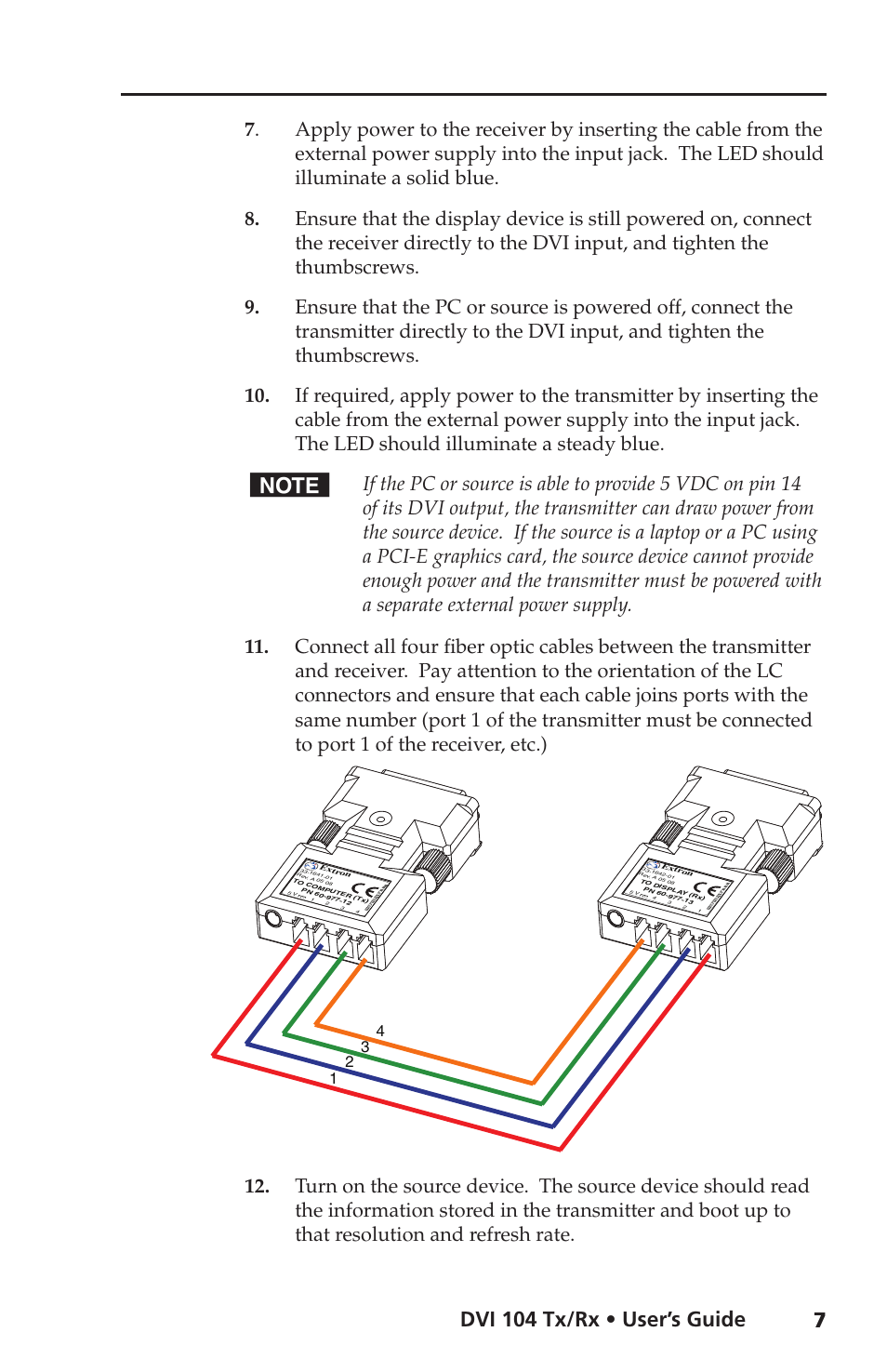 Dvi 104 tx/rx • user’s guide | Extron electronic DVI 104 Tx/Rx User Manual | Page 11 / 18