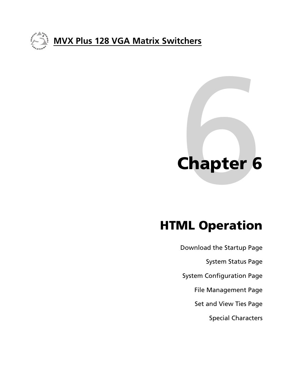 Extron electronic VGA MATRIX SWITCHERS MVX PLUS 128 User Manual | Page 109 / 148