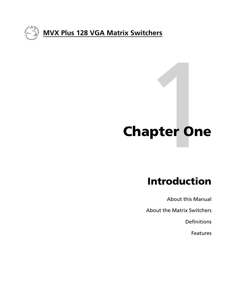 Extron electronic VGA MATRIX SWITCHERS MVX PLUS 128 User Manual | Page 11 / 148