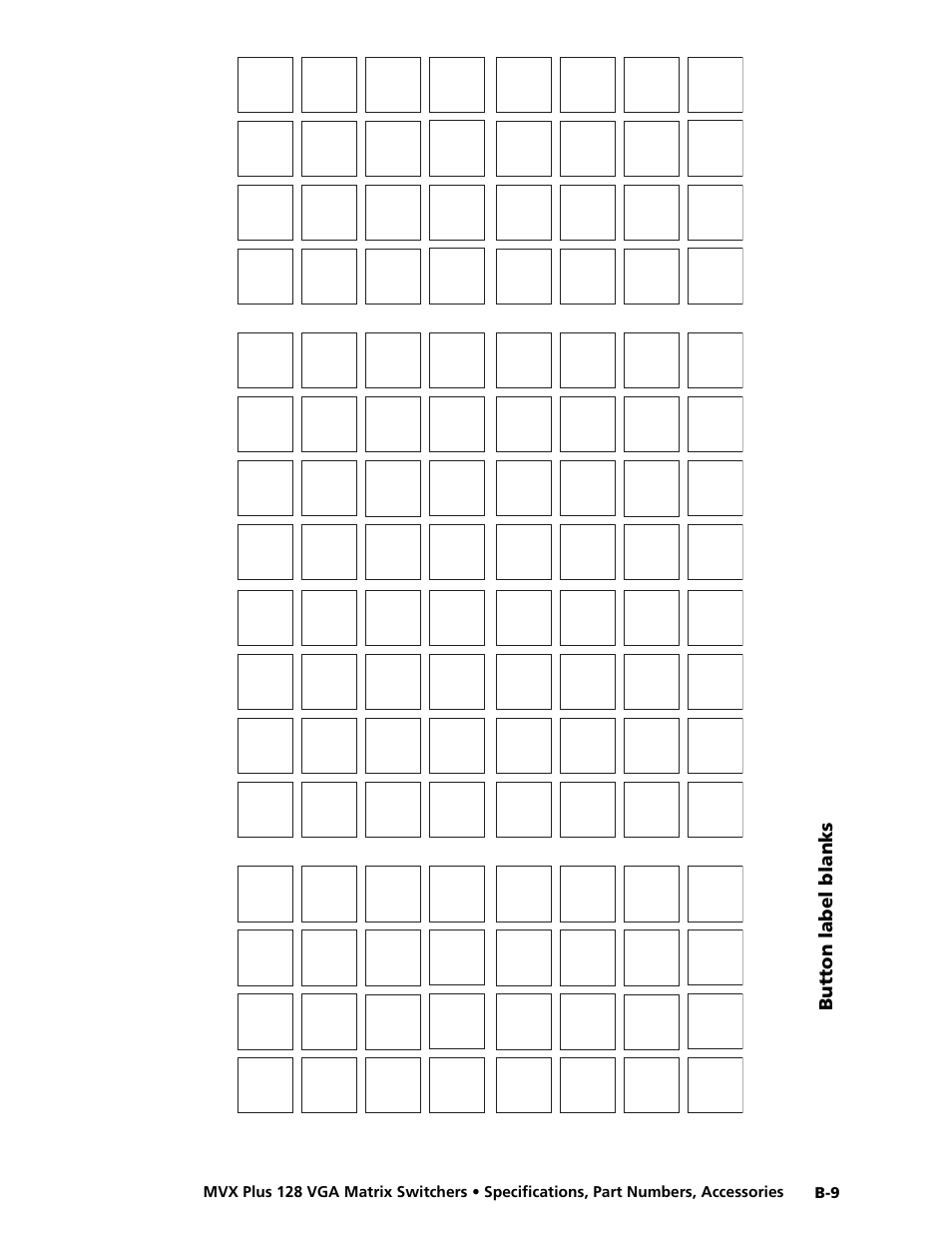 Preliminar y | Extron electronic VGA MATRIX SWITCHERS MVX PLUS 128 User Manual | Page 145 / 148