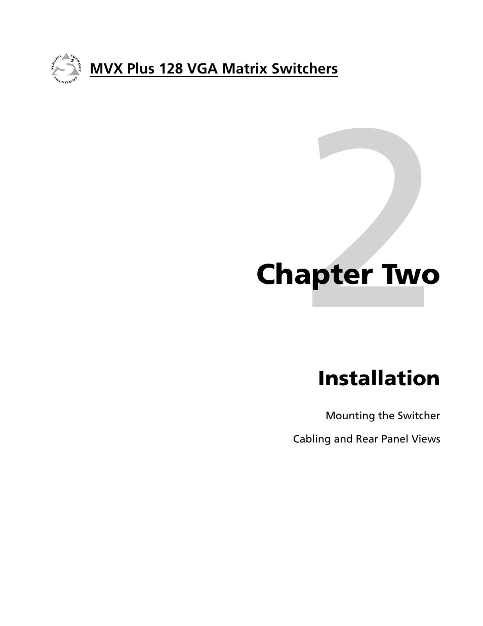 Extron electronic VGA MATRIX SWITCHERS MVX PLUS 128 User Manual | Page 17 / 148