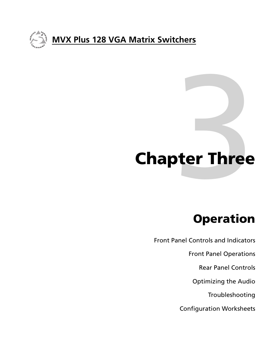 Extron electronic VGA MATRIX SWITCHERS MVX PLUS 128 User Manual | Page 23 / 148