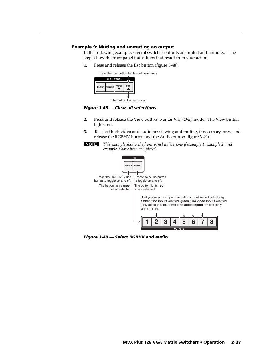 Preliminar y | Extron electronic VGA MATRIX SWITCHERS MVX PLUS 128 User Manual | Page 49 / 148