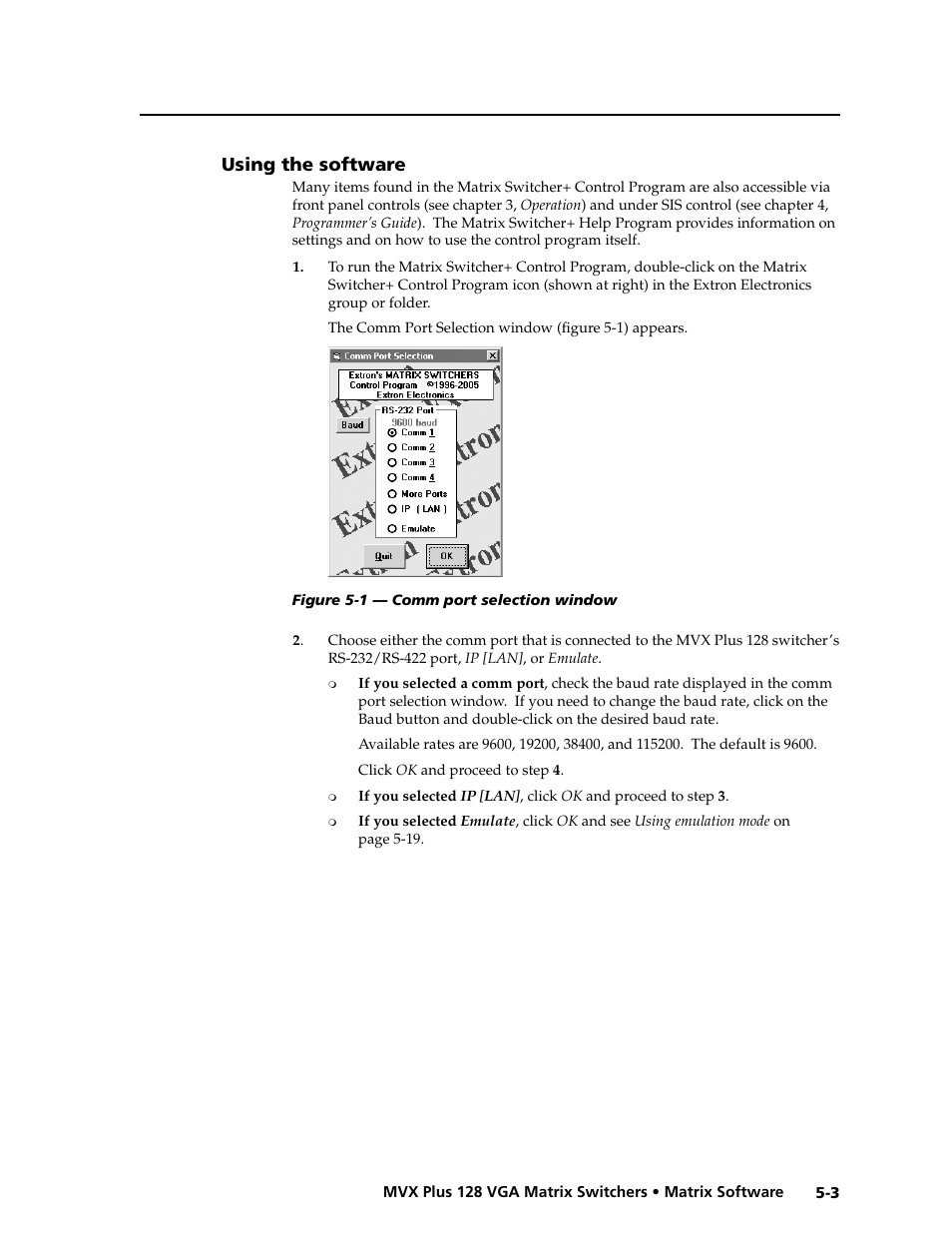 Preliminar y | Extron electronic VGA MATRIX SWITCHERS MVX PLUS 128 User Manual | Page 91 / 148