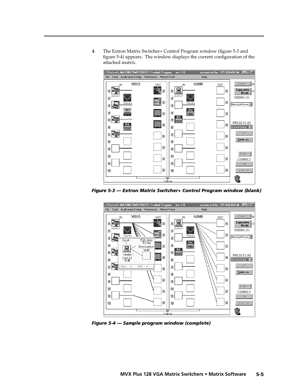 Preliminar y | Extron electronic VGA MATRIX SWITCHERS MVX PLUS 128 User Manual | Page 93 / 148