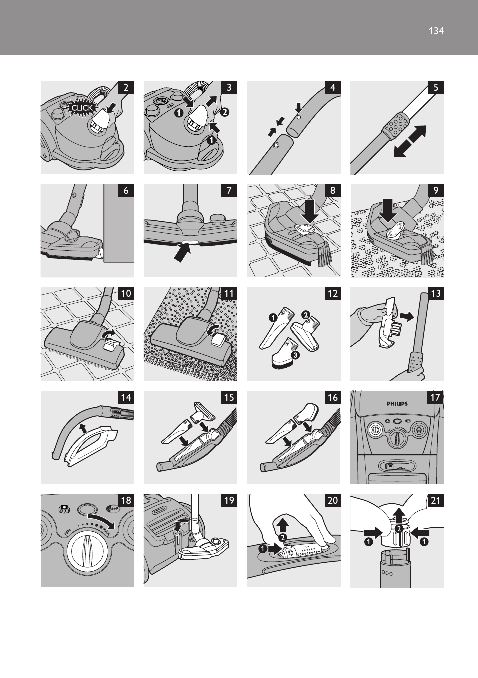 Philips FC9071 User Manual | Page 134 / 136