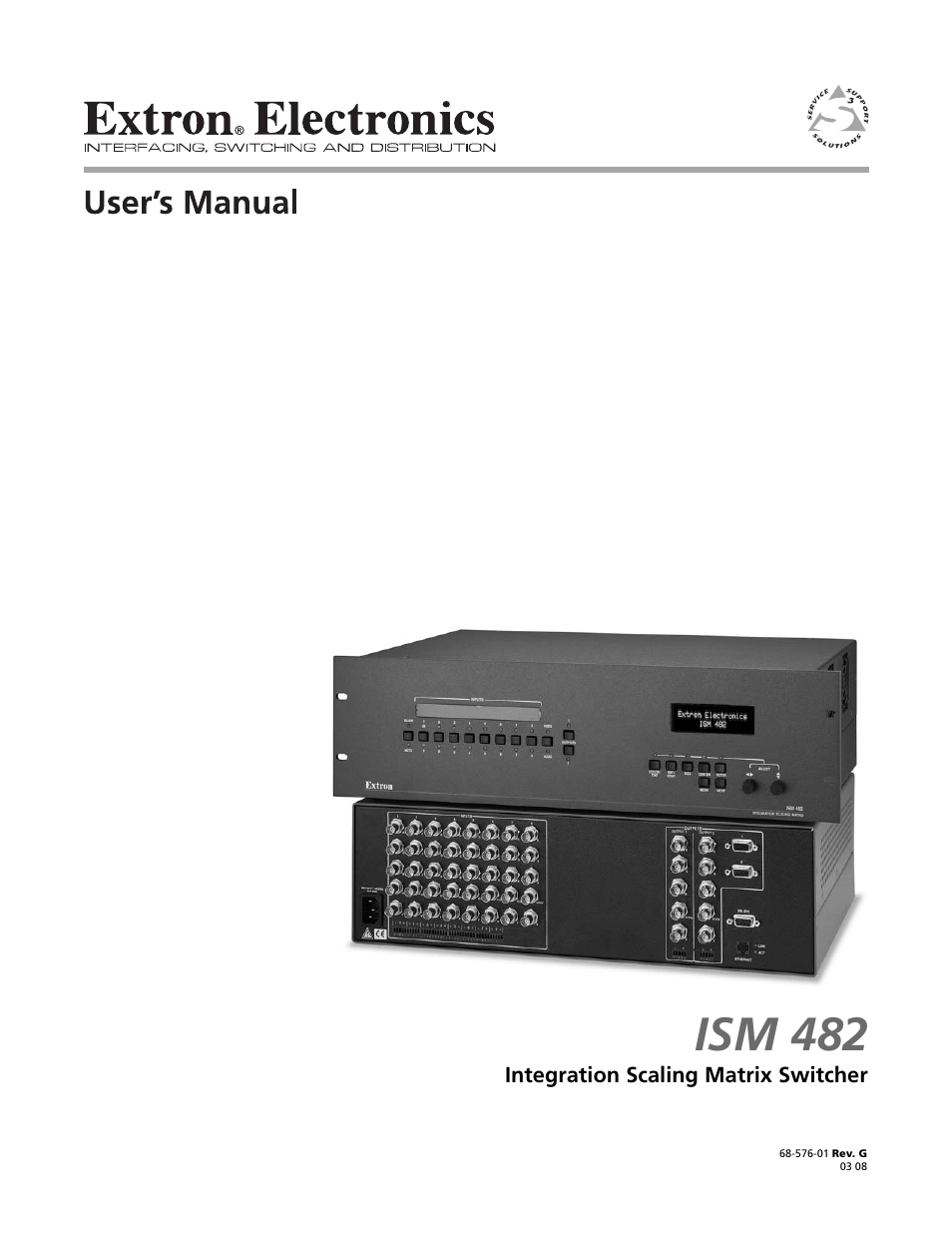 Extron electronic ISM 482 User Manual | 105 pages