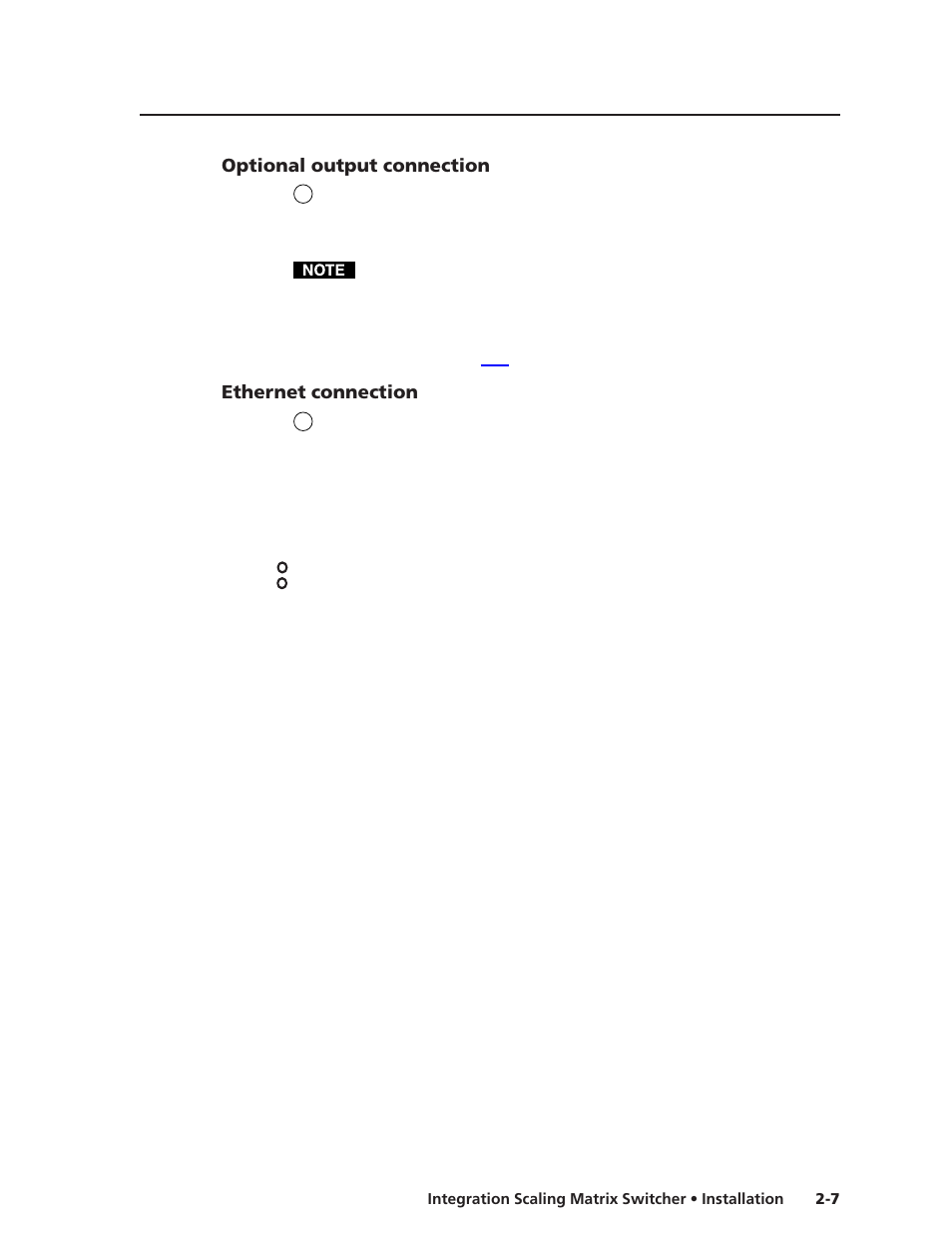 Optional output connection, Ethernet connection | Extron electronic ISM 482 User Manual | Page 22 / 105