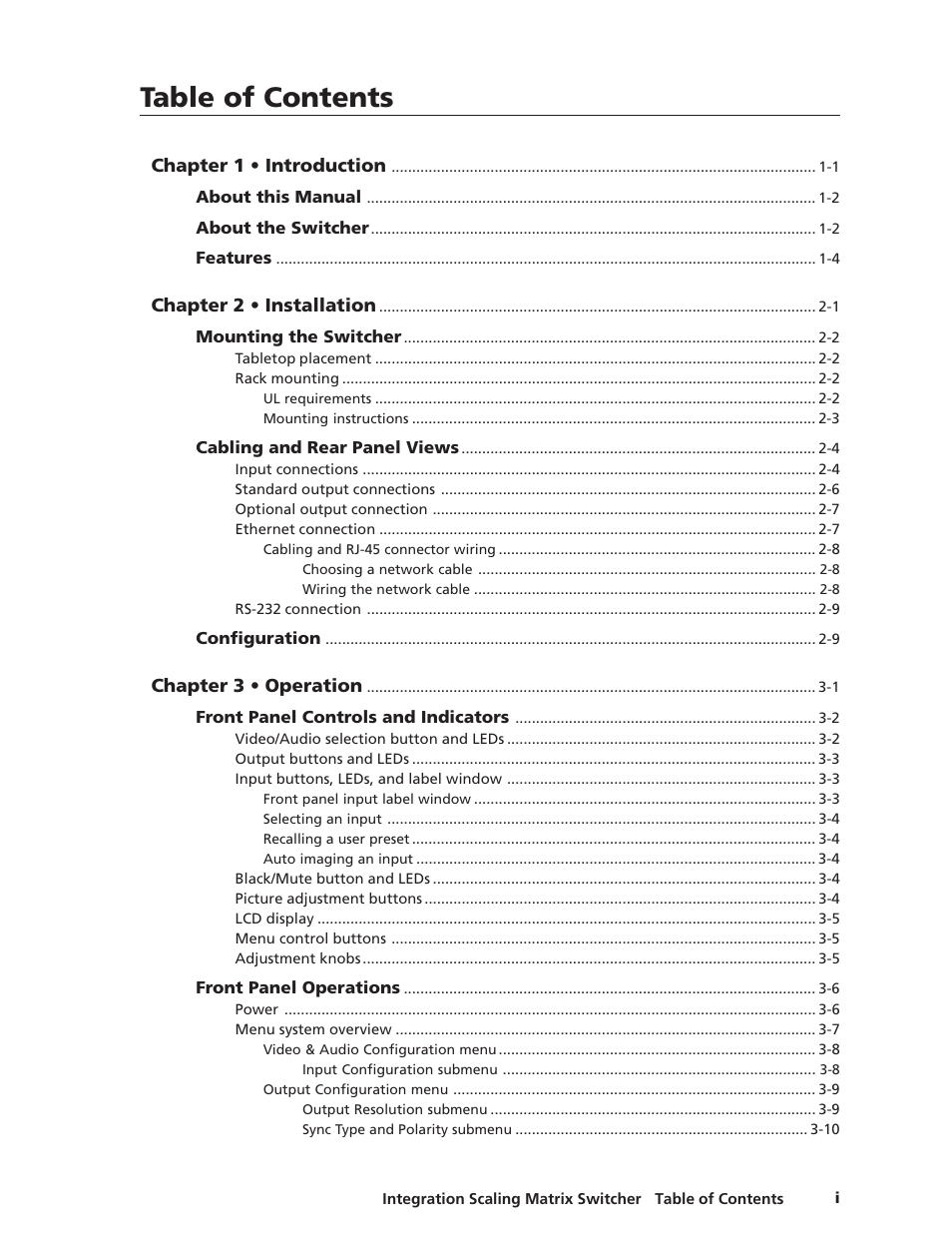 Extron electronic ISM 482 User Manual | Page 6 / 105
