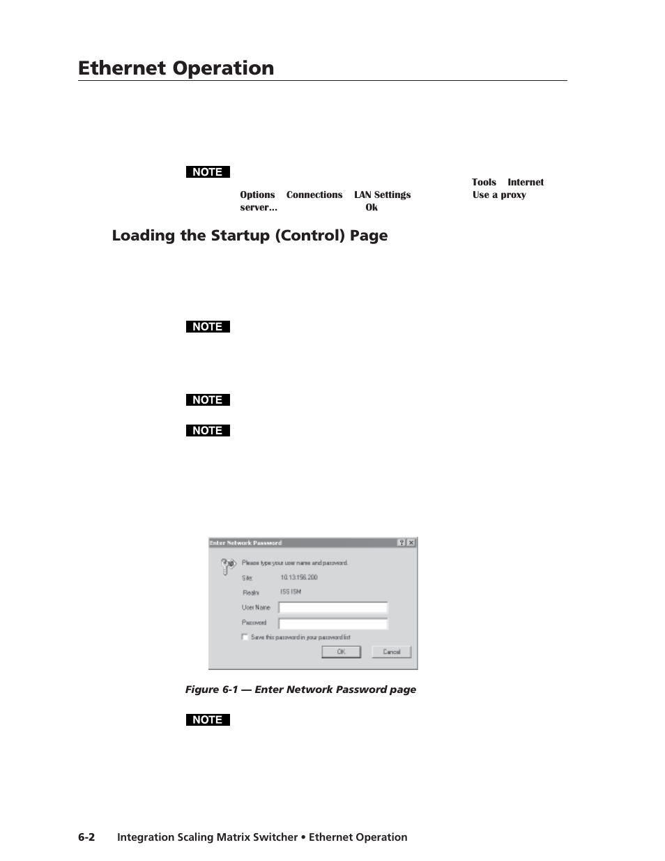 Ethernet operation”, for details, Ethernet operation, Ethernet operation, cont’d | Loading the startup (control) page | Extron electronic ISM 482 User Manual | Page 73 / 105