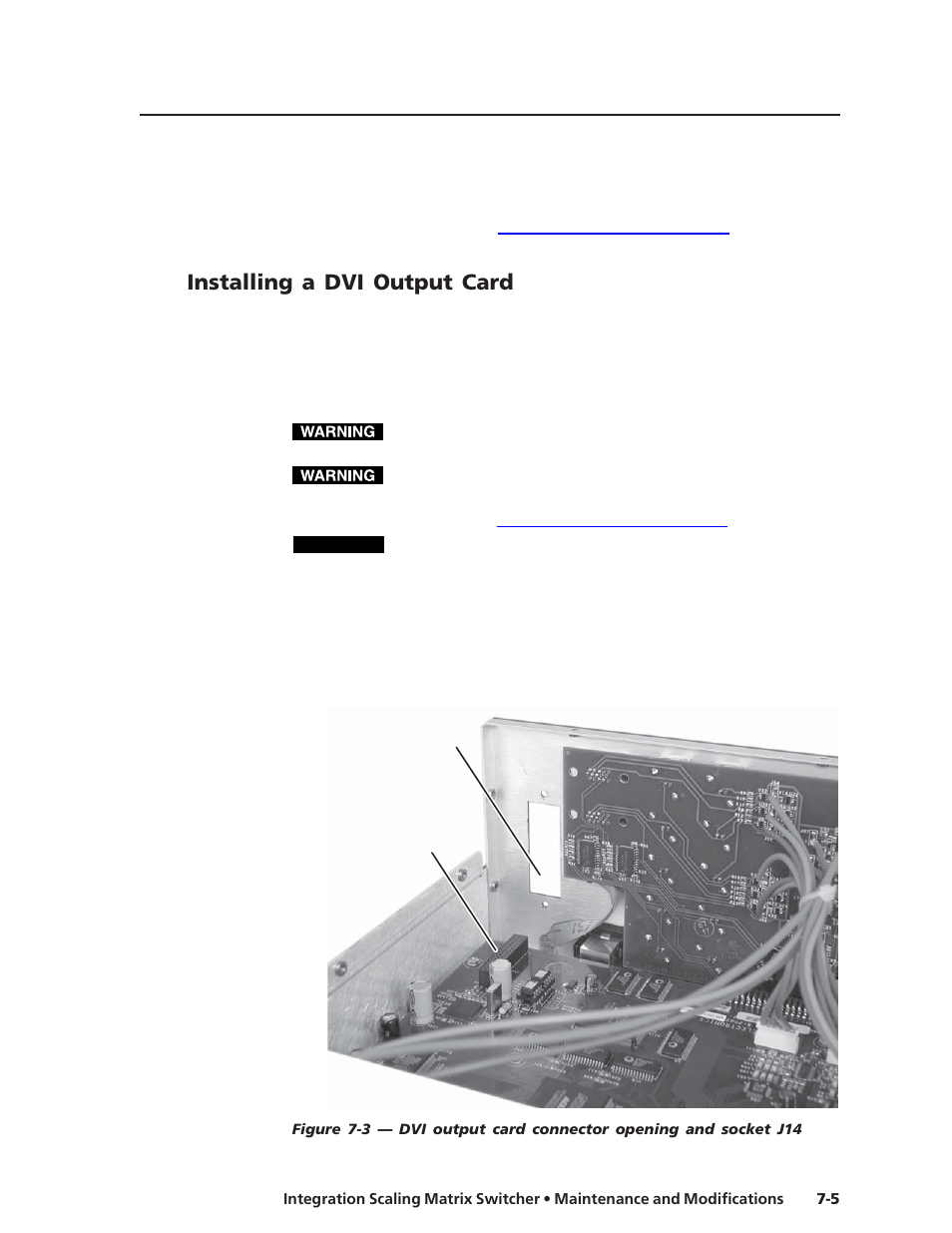 Installing a dvi output card | Extron electronic ISM 482 User Manual | Page 88 / 105