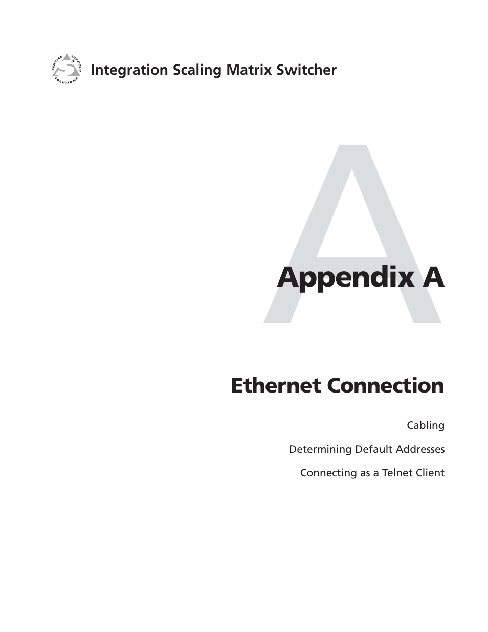 Appendix a • ethernet connection | Extron electronic ISM 482 User Manual | Page 90 / 105