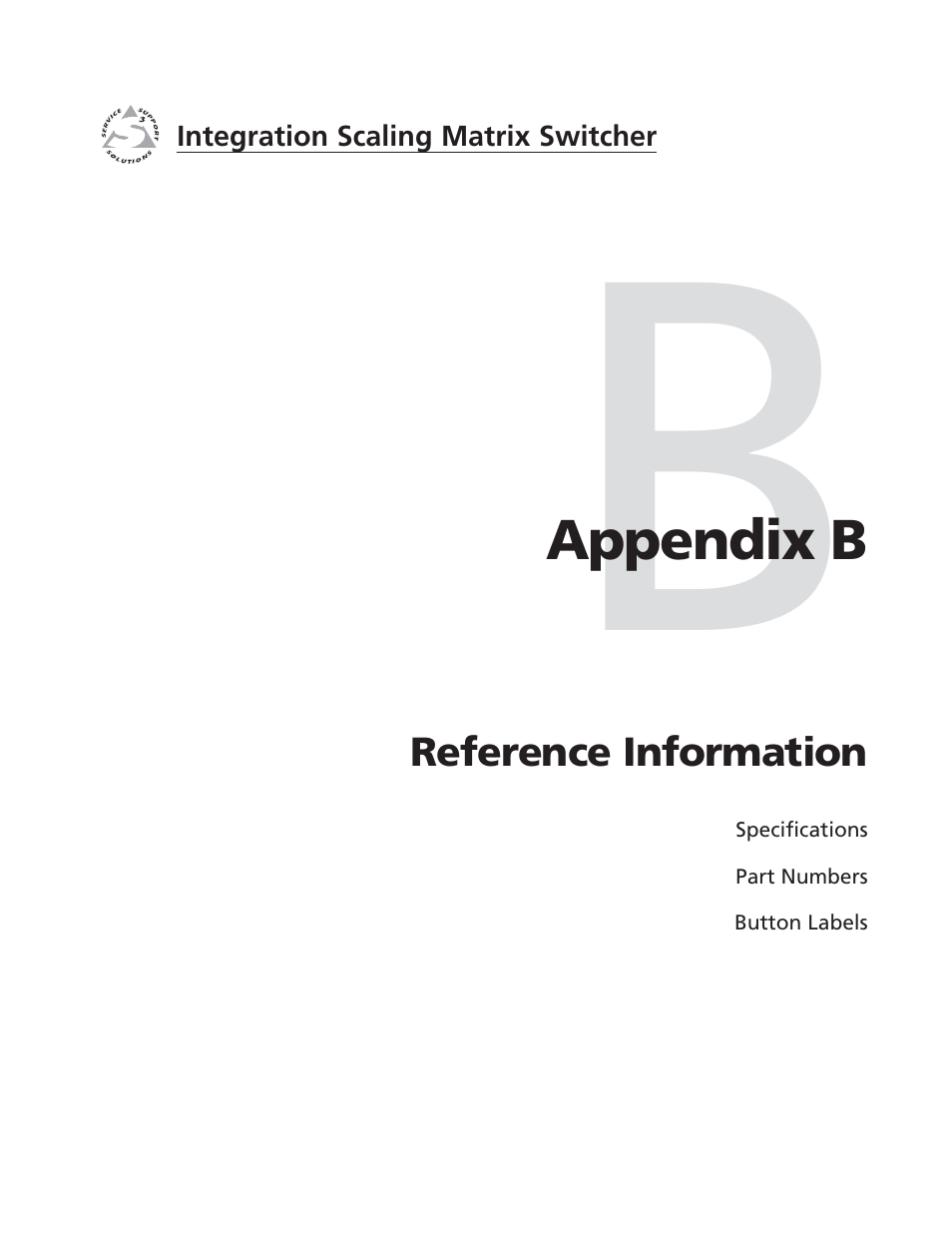 Appendix b • reference information | Extron electronic ISM 482 User Manual | Page 96 / 105