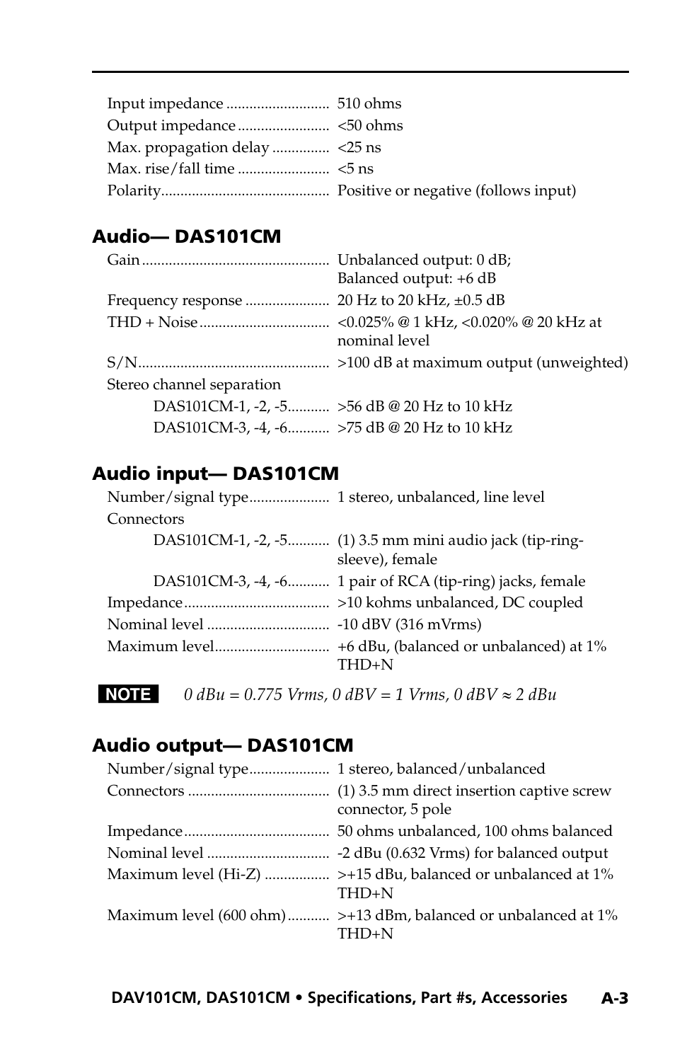 Extron Electronics DAV_DAS101CM User Manual | Page 25 / 30