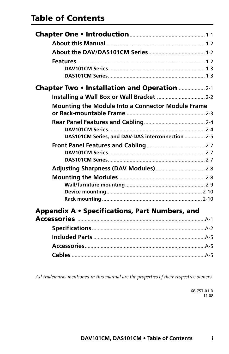Extron Electronics DAV_DAS101CM User Manual | Page 7 / 30