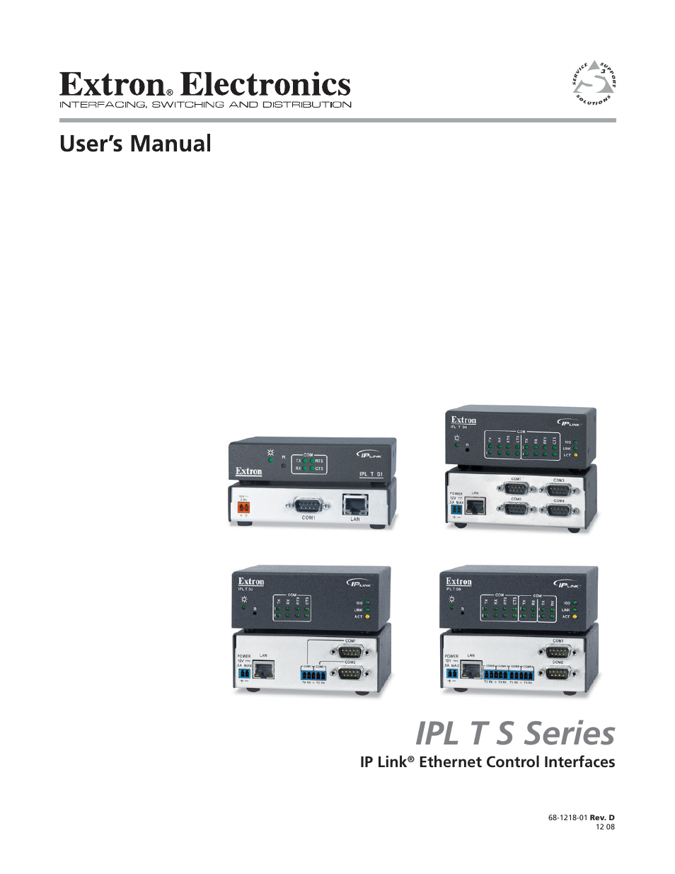 Extron electronic IPL T S Series User Manual | 79 pages