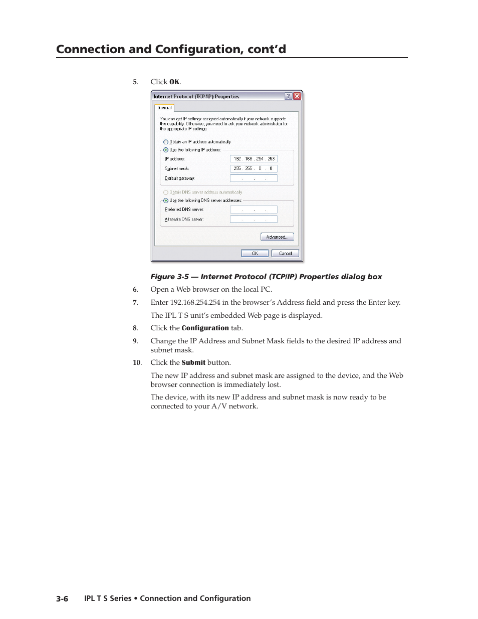 Connection and configuration, cont’d | Extron electronic IPL T S Series User Manual | Page 30 / 79