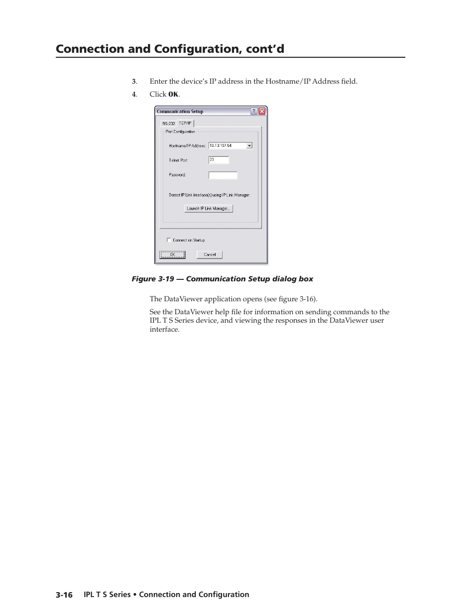 Connection and configuration, cont’d | Extron electronic IPL T S Series User Manual | Page 40 / 79