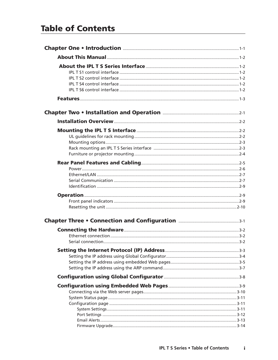 Extron electronic IPL T S Series User Manual | Page 7 / 79