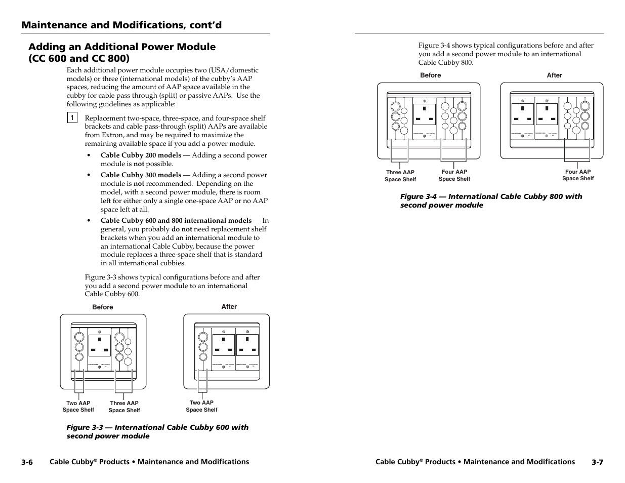 Maintenance and modifi cations, cont’d | Extron electronic Cable Cubby 800  EU User Manual | Page 17 / 33