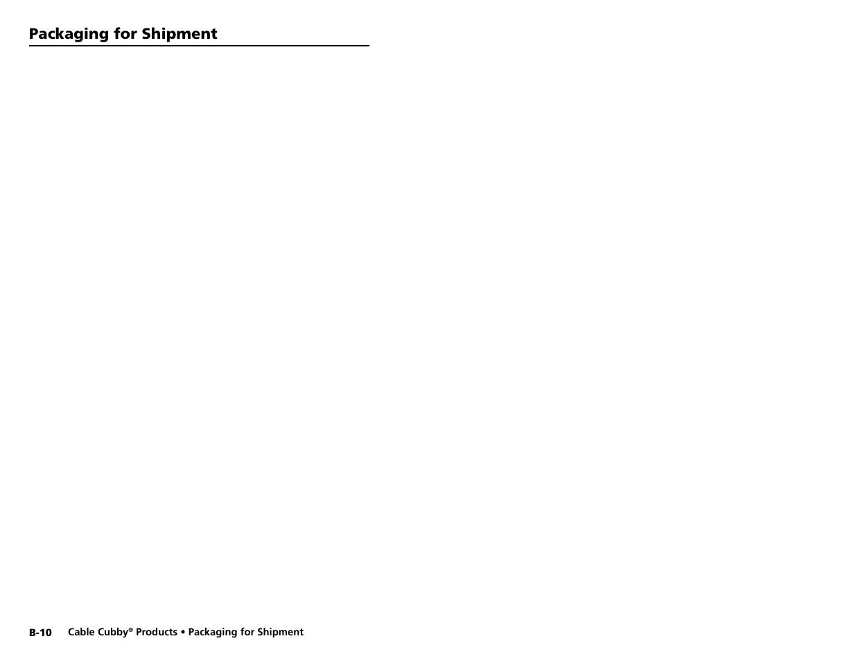 Packaging for shipment | Extron electronic Cable Cubby 800  EU User Manual | Page 32 / 33