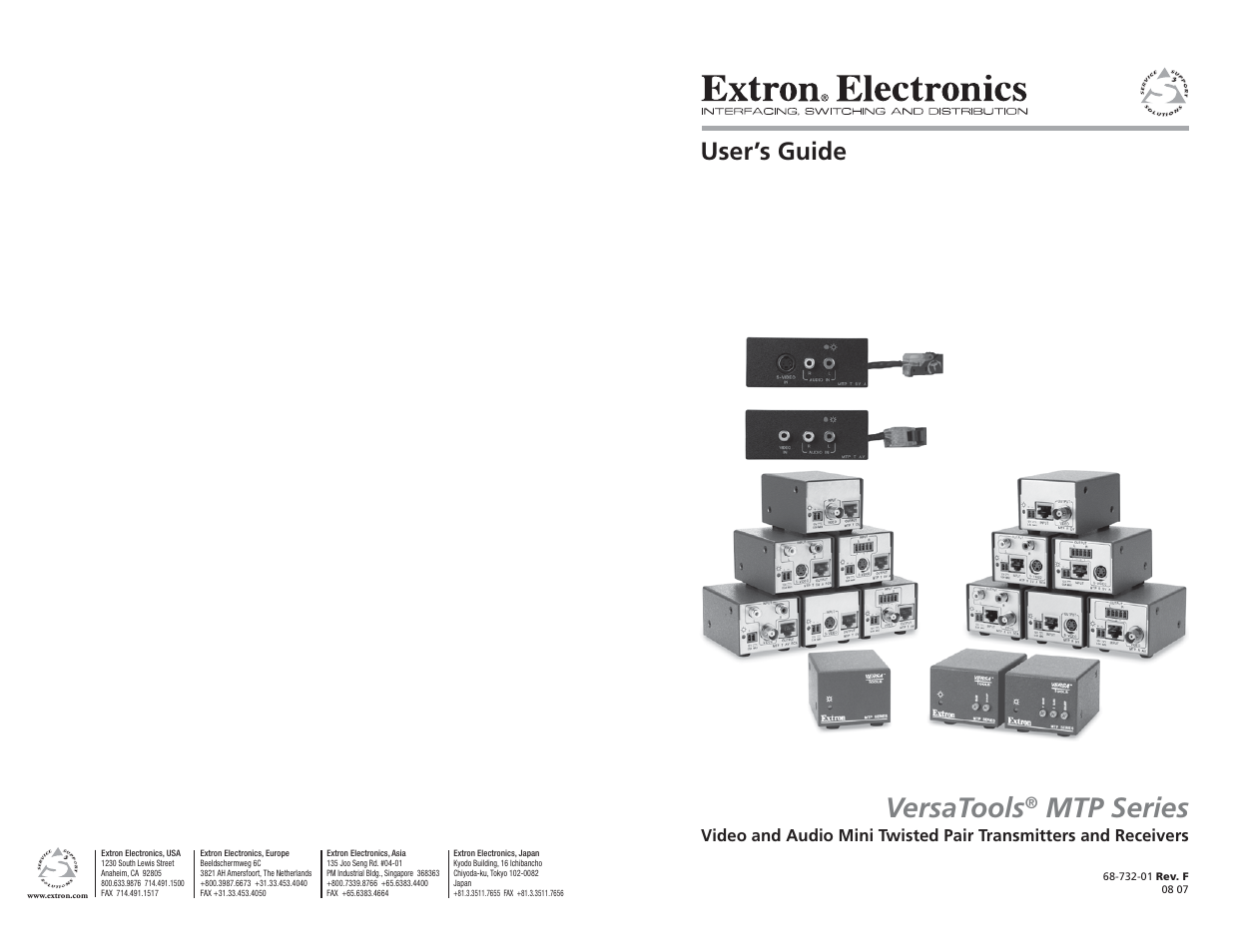 Extron Electronics VersaTools MTP Series User Manual | 22 pages