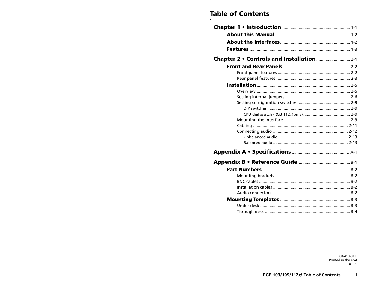 Extron Electronics RGB 103xi User Manual | Page 3 / 17