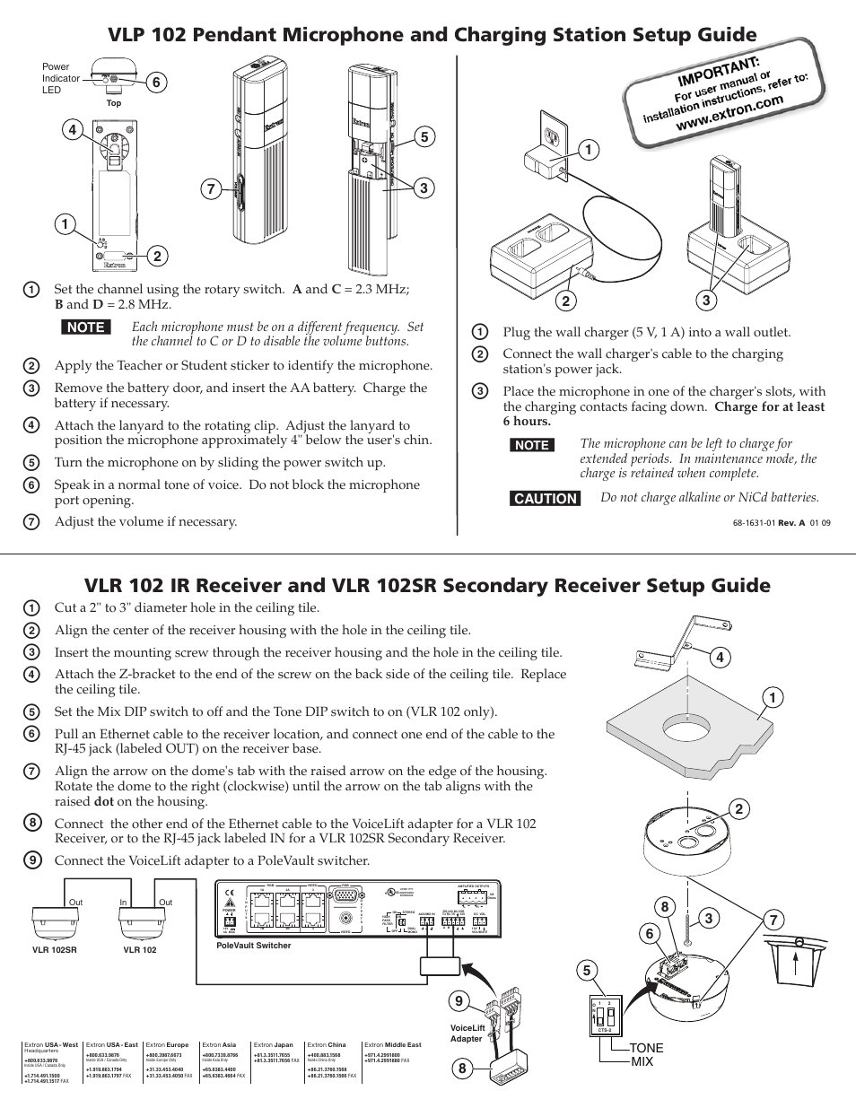 Extron electronic VLP 102 User Manual | 1 page
