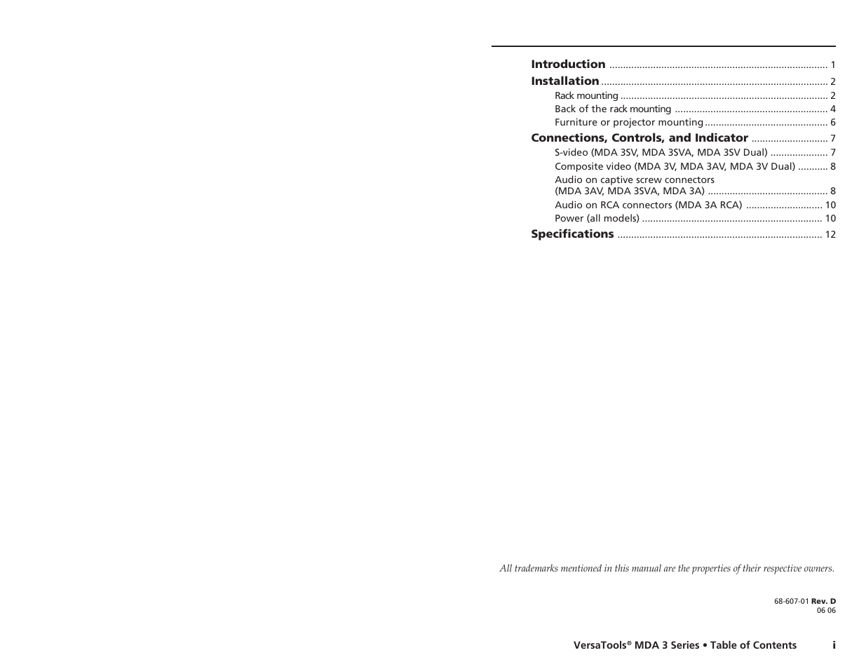Extron electronic MDA 3 Series User Manual | Page 4 / 13