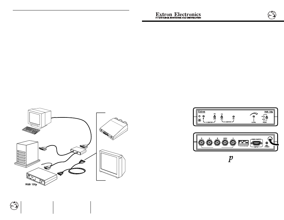 Extron Electronics RGB 120p User Manual | 2 pages