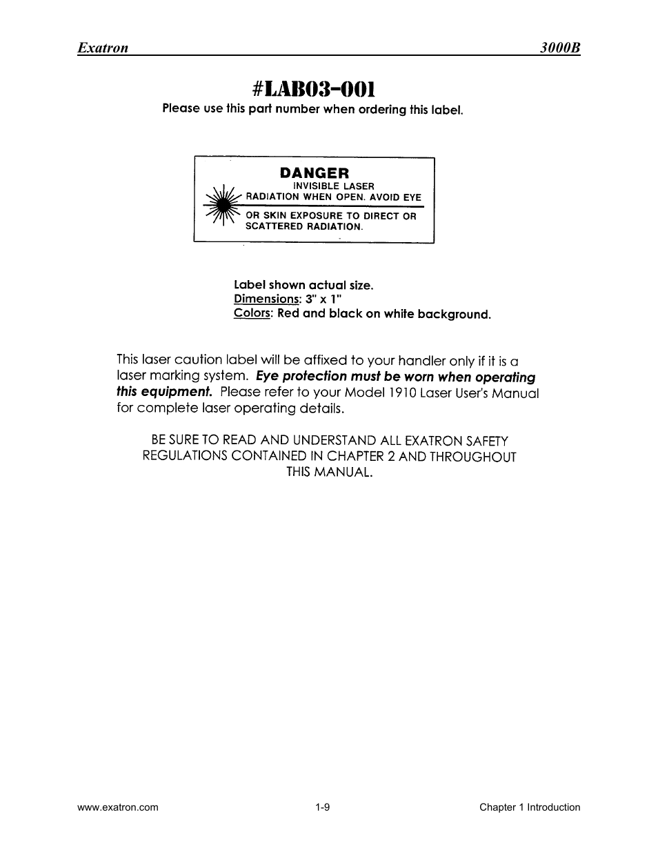 Exatron 3000b | Extron electronic 3000B User Manual | Page 15 / 187