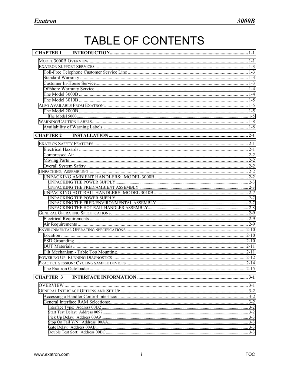 Extron electronic 3000B User Manual | Page 3 / 187