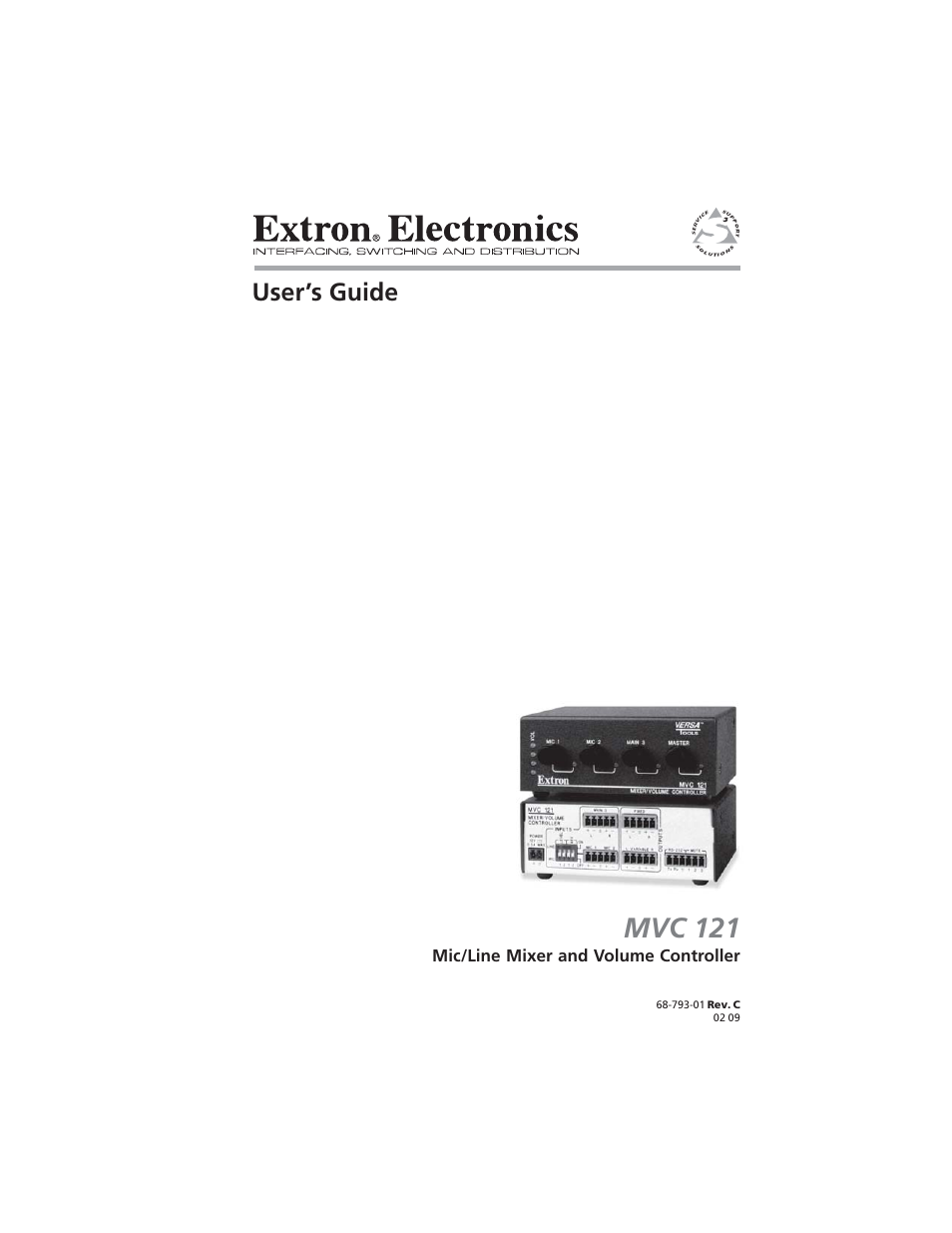 Extron Electronics MVC 121 User Manual | 48 pages