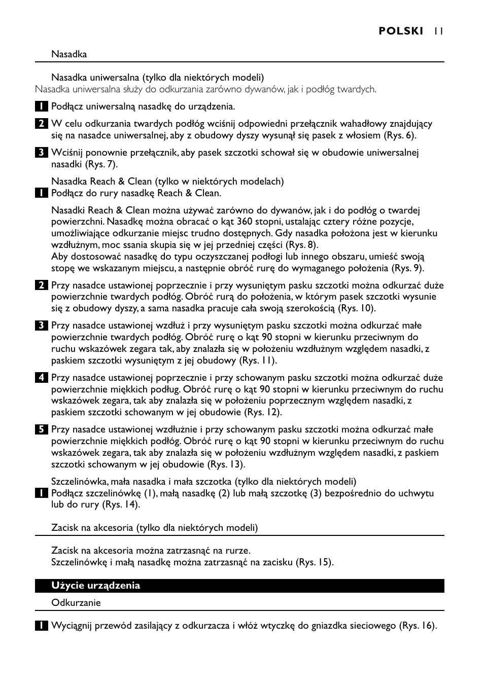 Philips FC8424 User Manual | Page 11 / 76