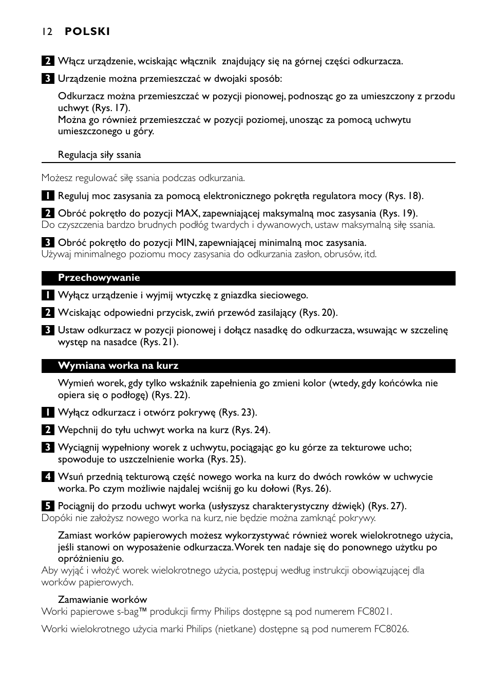 Philips FC8424 User Manual | Page 12 / 76