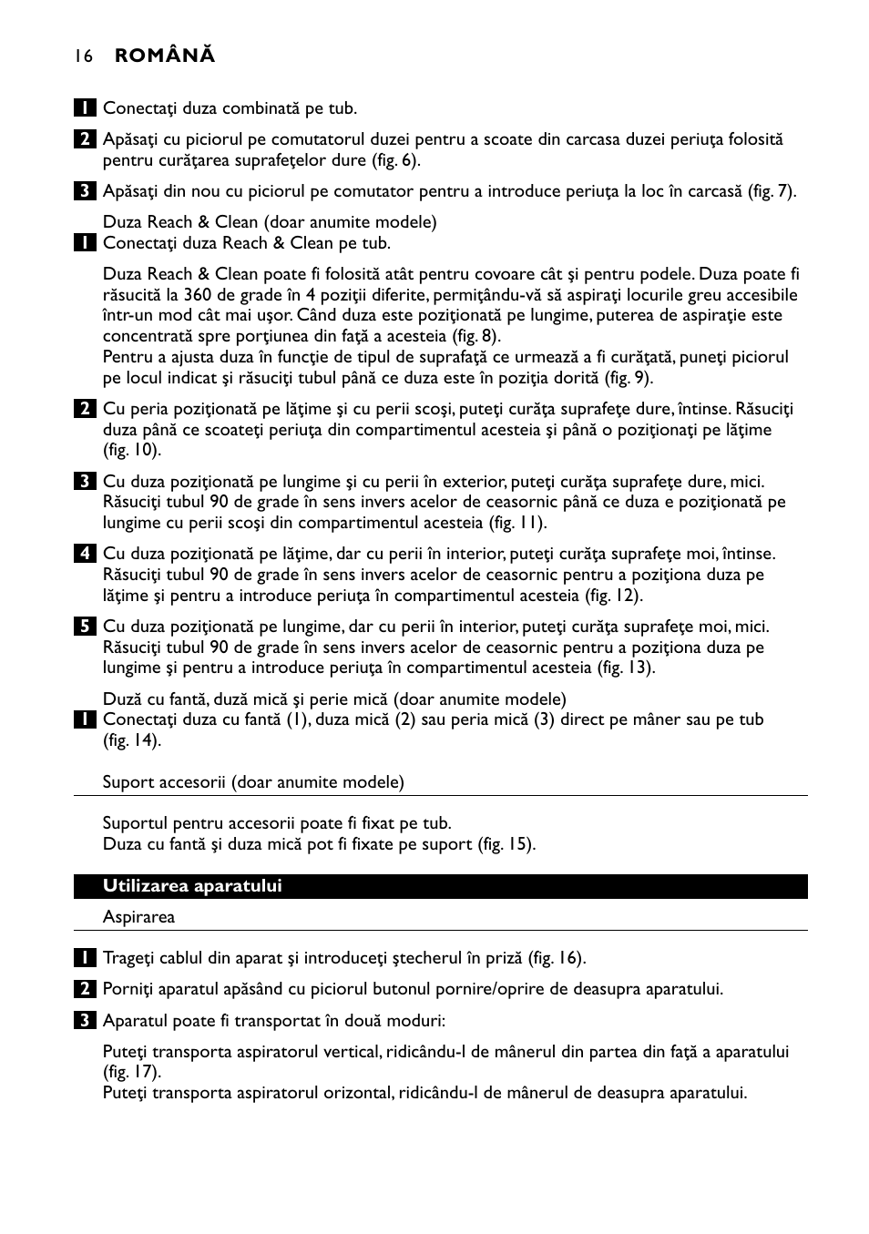 Philips FC8424 User Manual | Page 16 / 76