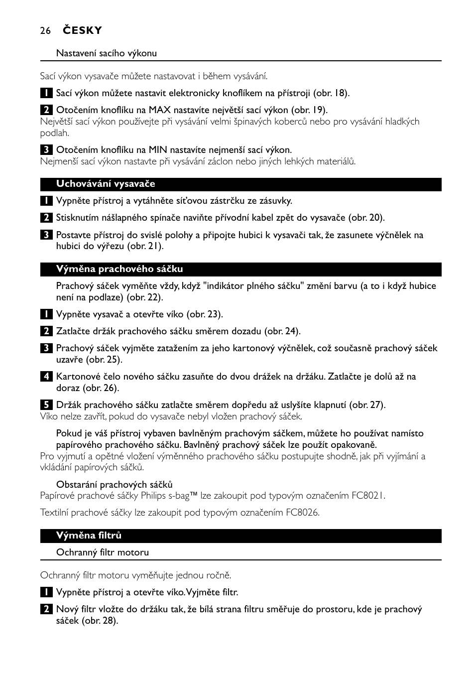 Philips FC8424 User Manual | Page 26 / 76